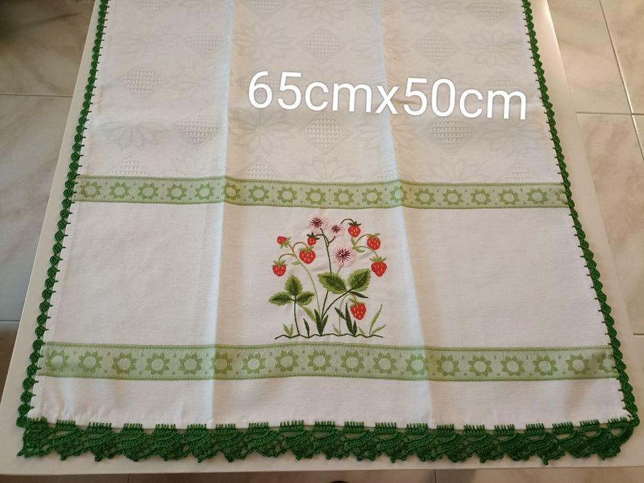 Pano de cozinha com crochet
