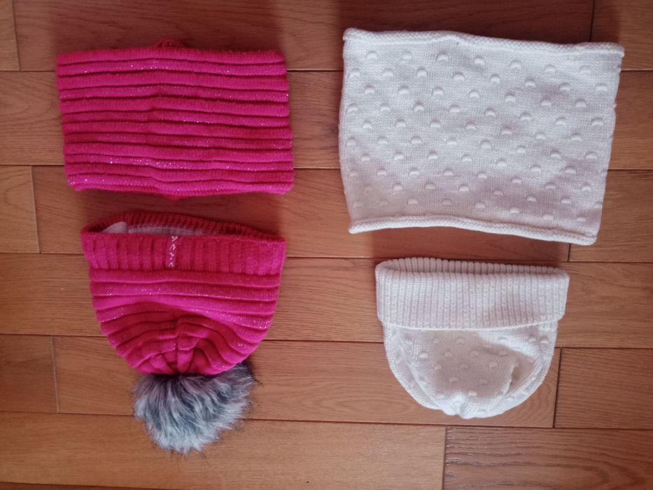 Шапки на дівчинку 5, 6, 7, 8 р.