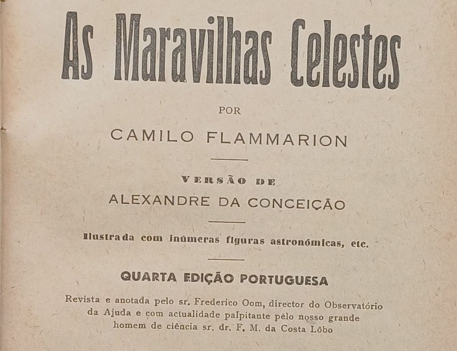 Astronomia Ano 1937 Livro Raro Bom estado