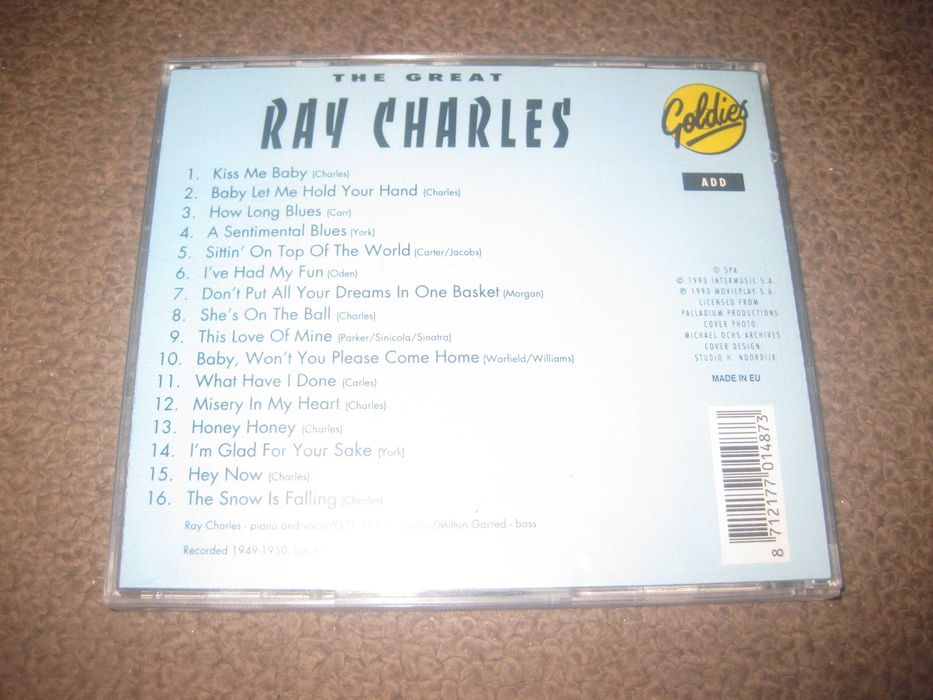 CD do Ray Charles “Greatest”