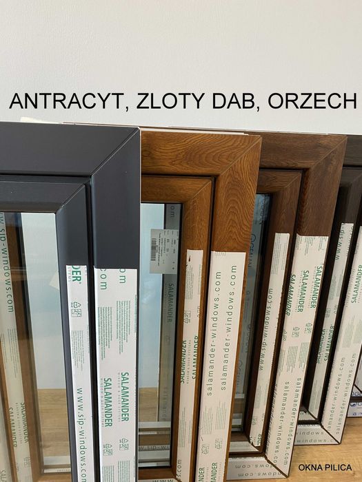 WYSYŁKA! Nowe OKNO R 535x865 ciemny/złoty dąb, orzech, antracyt, mahoń