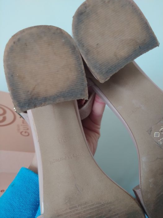 Sandália camurça rosa