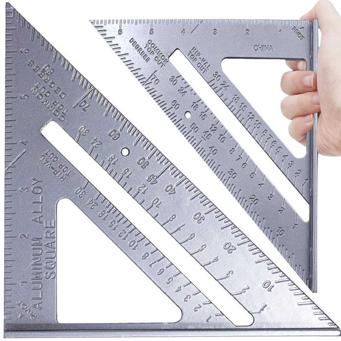 Kątownik STOLARSKI CIESIELSKI aluminiowy WINKIEL Warsztat STOPKA 180mm