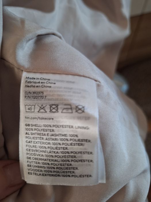 H&M Płaszcz beżowy rozm L