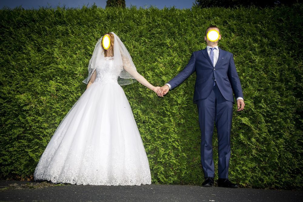 Suknia ślubna princessa rozm 36 biała