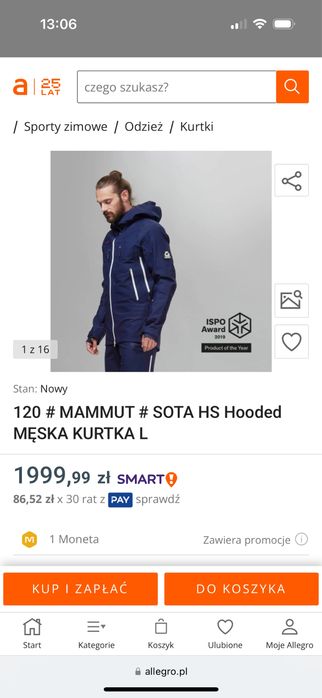 kutrka męska narciarska L Mammut