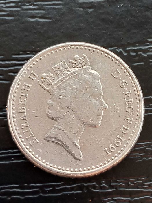 Moneta Five Pence 1991 Rok Wielka Brytania