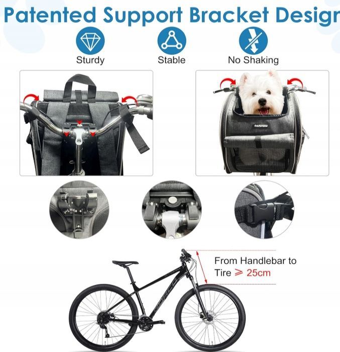Kosz Rowerowy Dla Psa Z Przodu Plecak Zwierząt Domowych Powystawowy