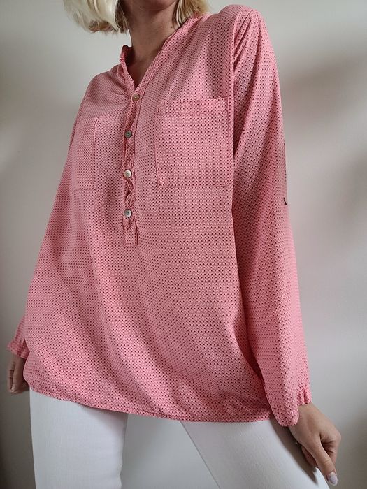 Różowa wzorzysta koszula oversize MAPP