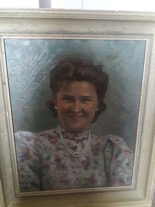 Старовинна німецька картина "Вітєбськ"маслом датована  1943 роком