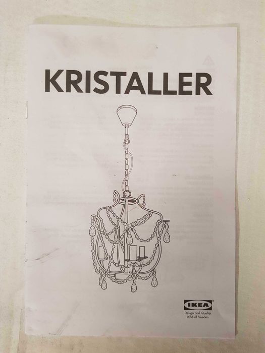 żyrandol ikea kristaller