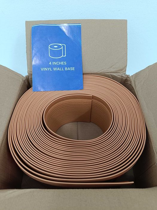 Miękka Listwa Przypodłogowa PVC Samoprzylepna 10cm x 12m DĄB