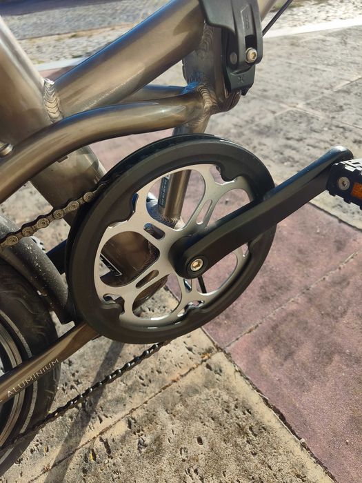 Bicicleta Dobrável Btwin Fold 560 (2023) c/ Porta-Bagagem - Muito Bom Estado