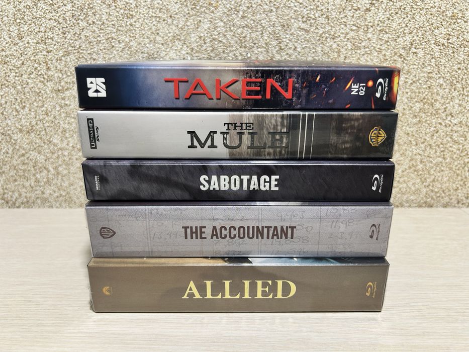 Steelbook Blu-ray Filmarena Exclusive Союзники / Расплата / Саботаж