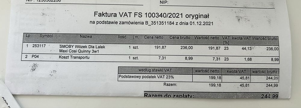 wózek dla lalek Smoby Maxi-Cosi Quinny 3w1