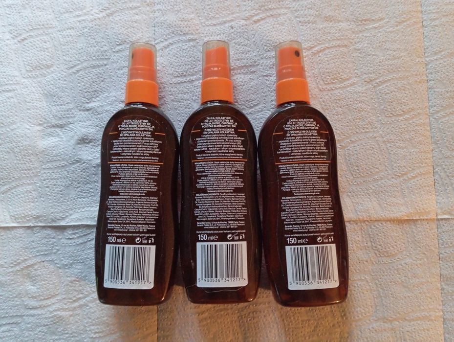 Kolastyna Odżywczy olejek do opalania spf 20 150 ml 3 szt.