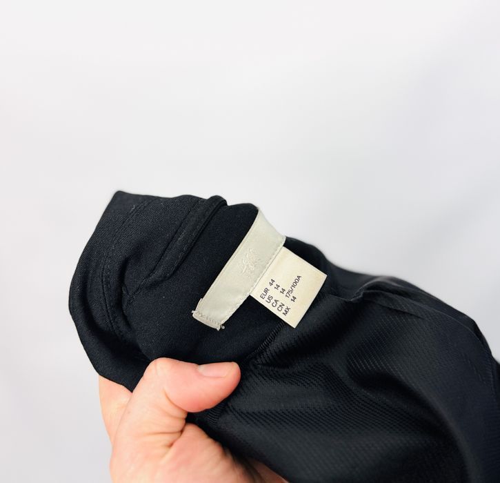 Czarna taliowana marynarka na jeden guzik XXL 44