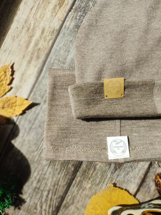 Komplet czapka komin merino skrzat Pixie hut
