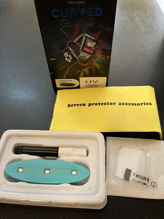 Szkło szybka protector 3D uv Apple Watch 38mm 2 3 4 SE szkło ochronne