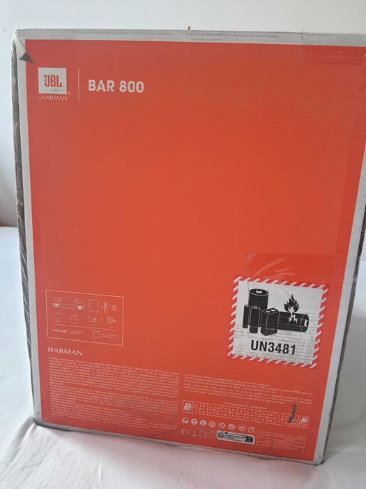 Nowy JBL Bar 800 5.1.2-kanałowy soundbar czarny, 2 lata gwarancji.