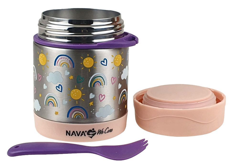 Pojemnik Termos Obiadowy Na Zupę Żywność Lunch Box Stalowy 350 Ml