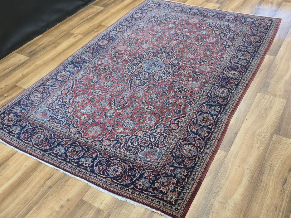 KASHAN oryginalny perski dywan ręcznie tkany 134x210 - 70lat