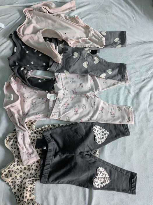 Komplety niemowlęce H&M r.68