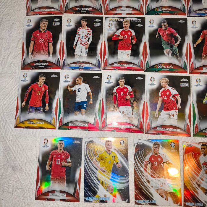 40 Cartas Euro 2024 Topps Chrome