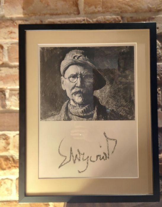 Portret Leon Wyczółkowski grafika,litografia