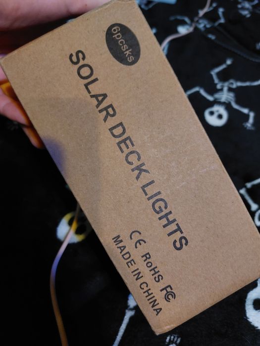 Zestaw 6x Lampki Solarne LED RGB na Schody Płot Taras Ogrodowe NOWE