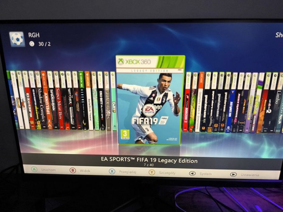 Xbox 360 s zainstalowane rgh 3.0