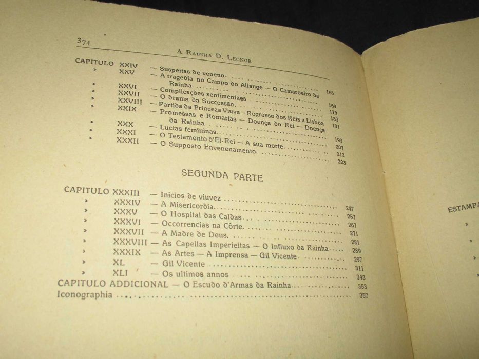 Livro A Rainha D. Leonor Conde de Sabugosa 1ª edição