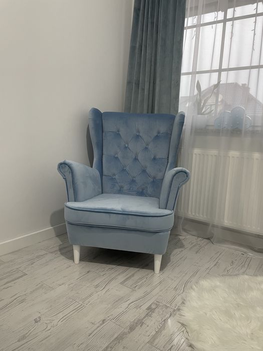 Fotel Uszak Styl Skandynawski wybór kolorów