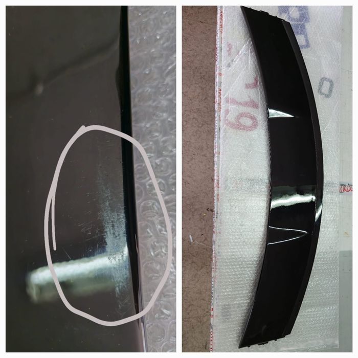 Aileron Look GLA 45AMG - Plástico Preto Brilhante