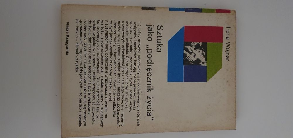 Irena Wojnar Sztuka jako "podręcznik życia"