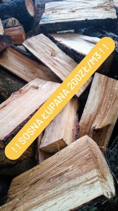 Drewno opałowe sosna i inne gatunki TANI TRANSPORT