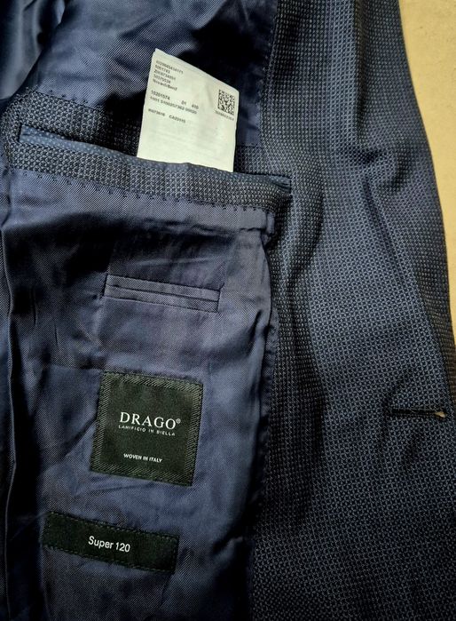 HUGO BOSS DRAGO roz. 52  garnitur premium super stan wełna 120's