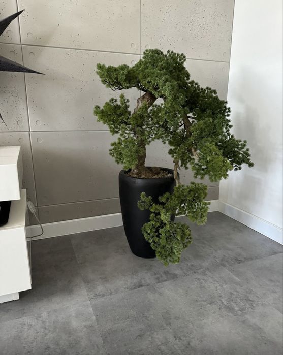 Sztuczne drzewko Modrzew Bonsai Larch Han-Kengai 90 cm