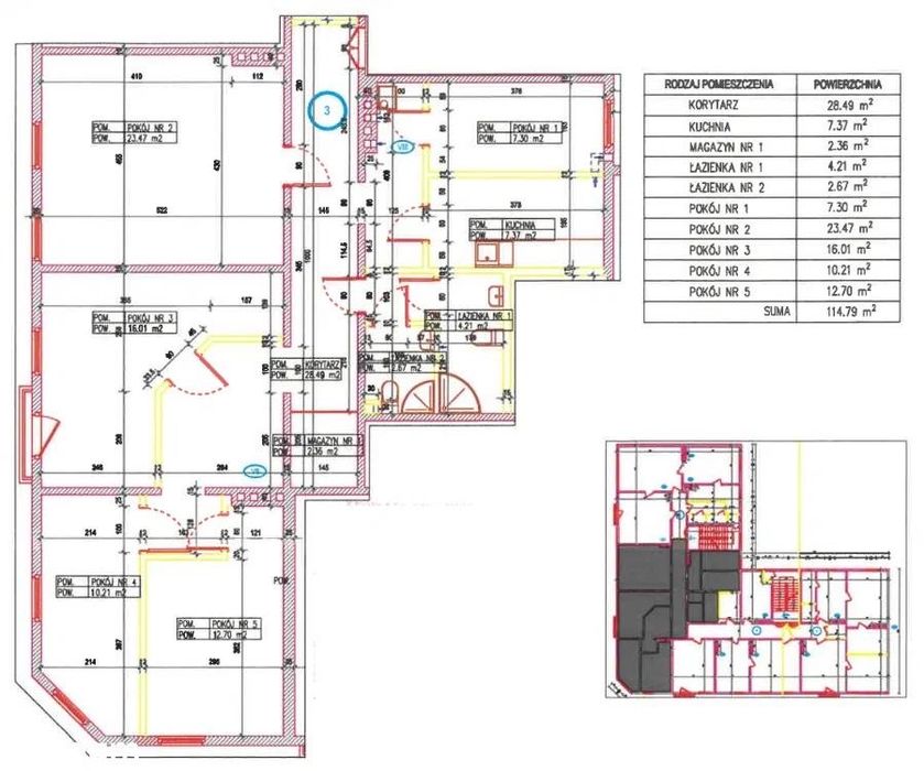 Appartement 5 pièces, 115 m²
