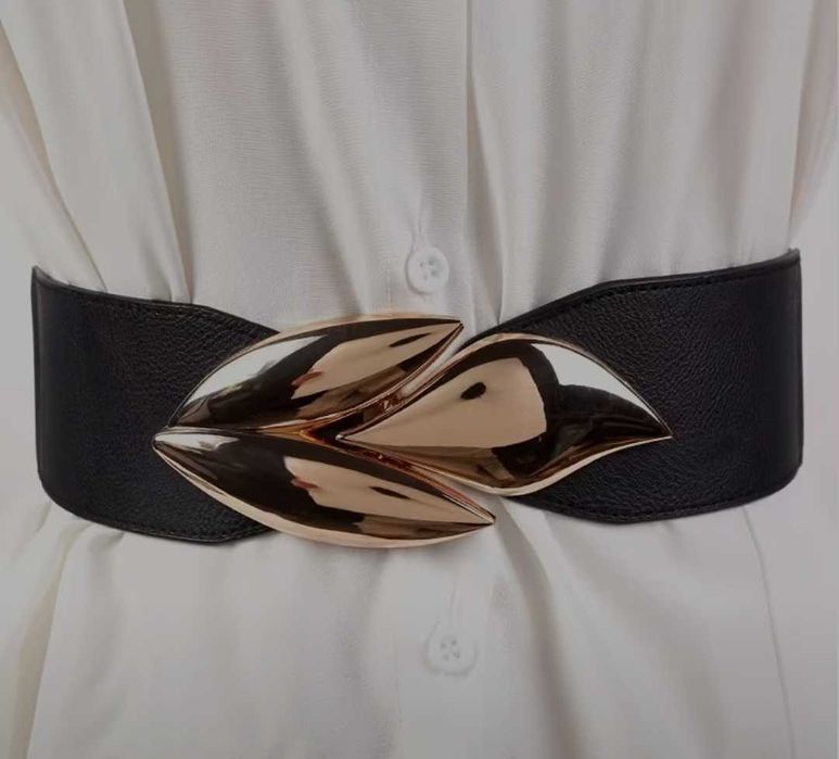 Pasek damski zlota klamra