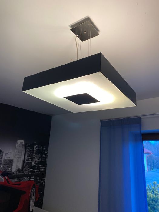 Żyrandol Plafon szary