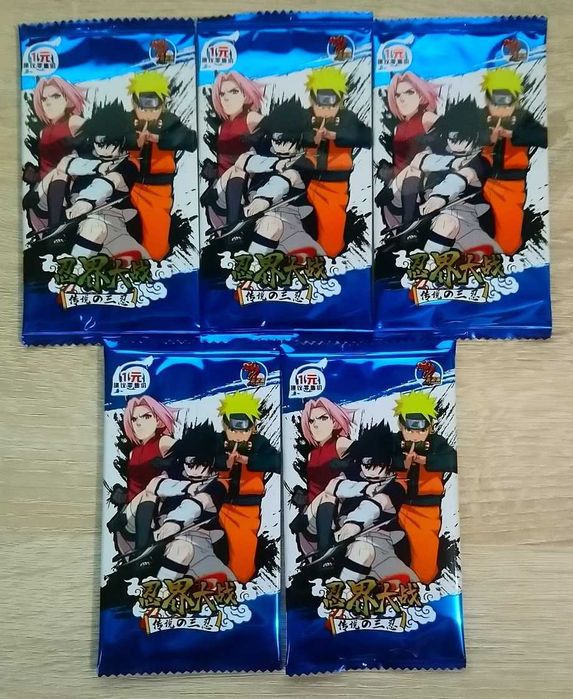 5 Boosterów z Kartami Naruto HY-3001/1