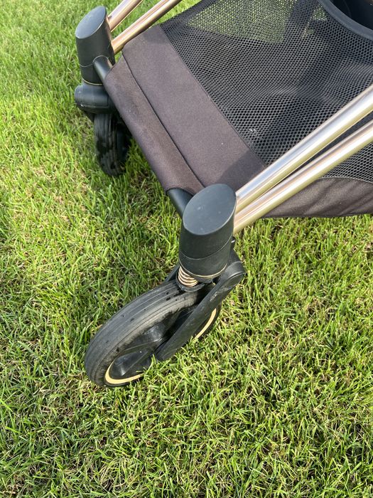 Cybex e priam platinum rose gold, wozek elektryczny, gondola+spacerowk