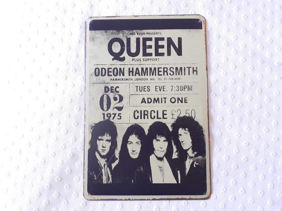Queen - Placa Decorativa em Metal
