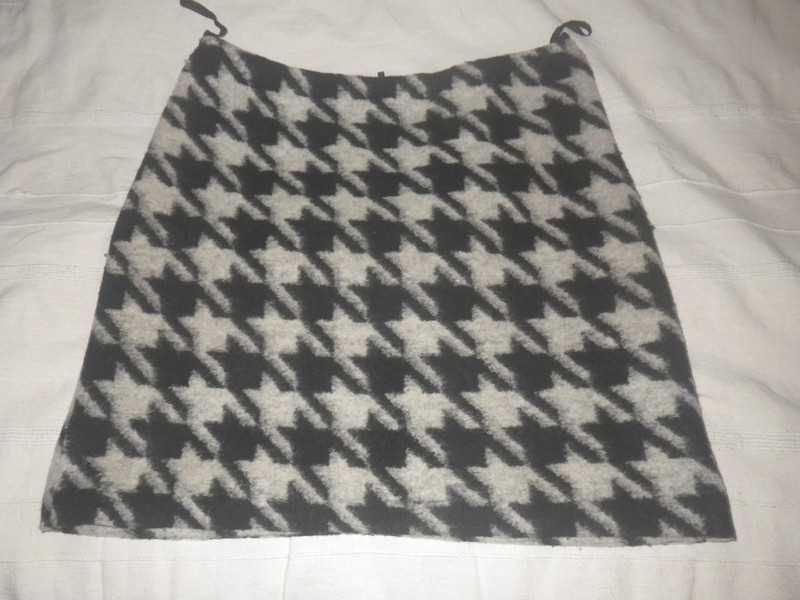 M &S Woman wełniana ciepła spódniczka w pepitkę r 14