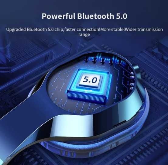 Auscultadores Headset mãos livres HeadPhones Bluetooth 5 T5