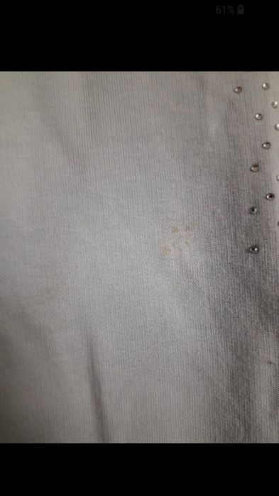 Bluza tunika niebieska z kapturem 128 baweln lampasem dla dziewczynki