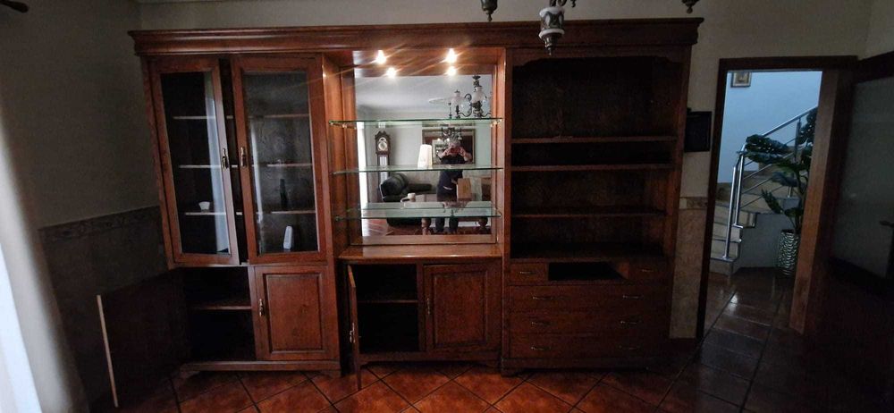 Móvel sala jantar  madeira castanheiro