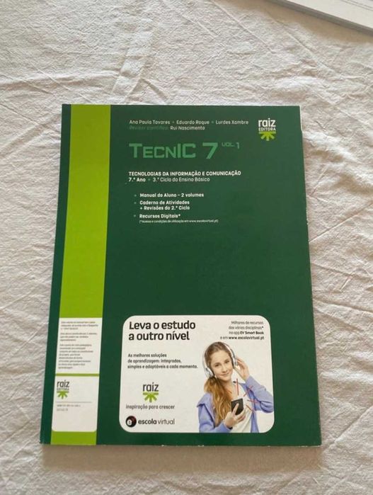 Vendo manuais de Tic do  7º ano novos