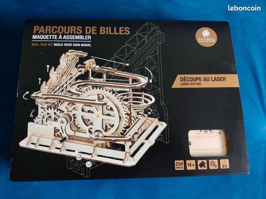 trajeto de bolas - maquete para montar
